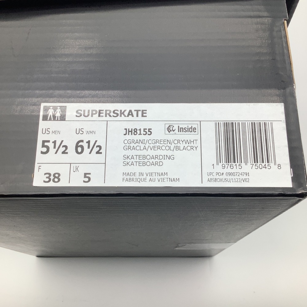 Adidas Superskate‎ JH8155 High Top Sneakers Green White Mens 5.5 Womens 6.5 NWT - Picture 8 of 10